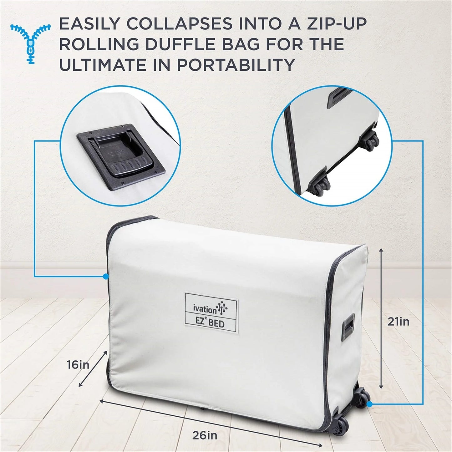 Ivation EZ Bed Air Mattress Queen With Built In Pump