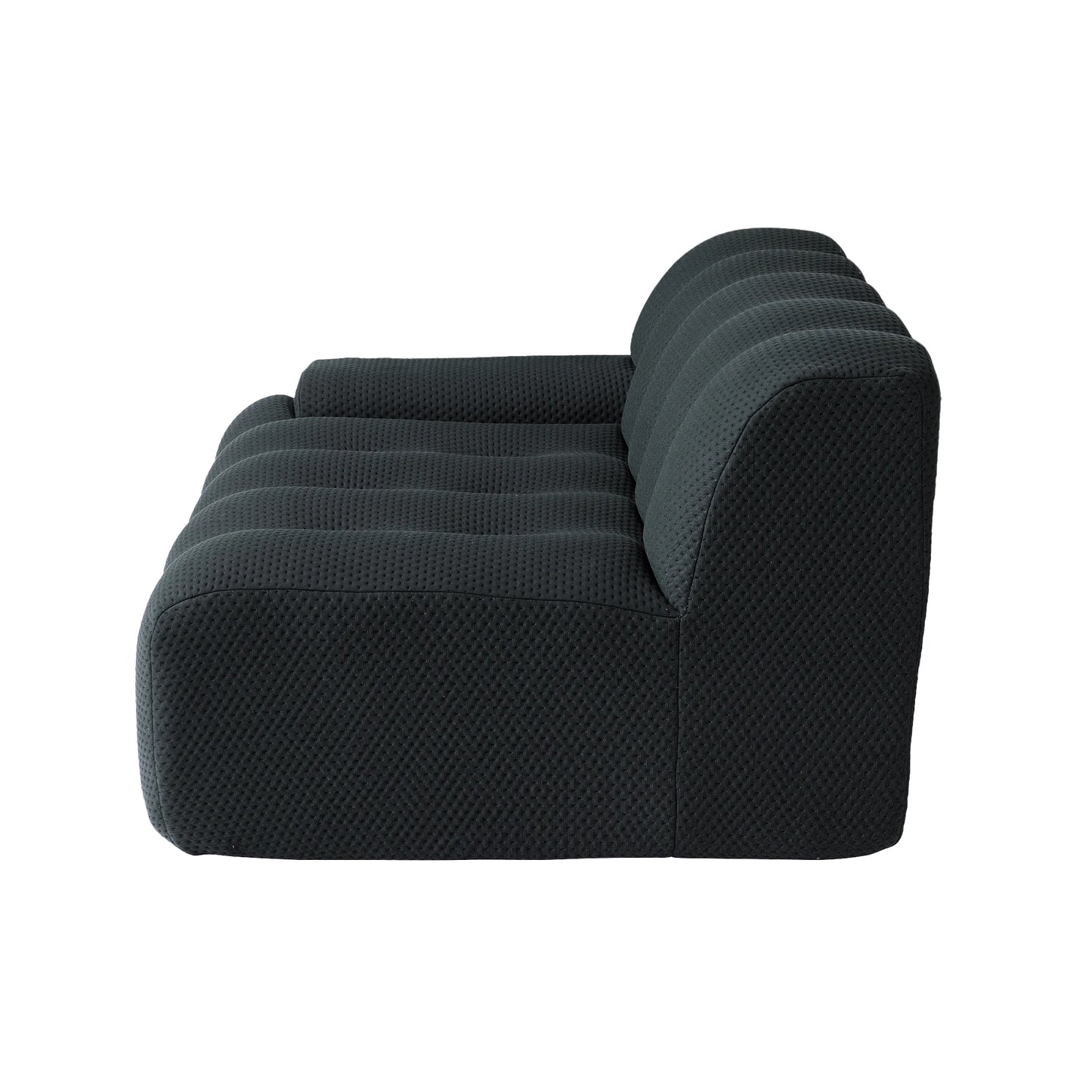 102.4" Oversized Modular Sectional Sofa, 3D Mesh Fabric Curved Loveseat for Living Room - No Assembly Required, multiple colors available