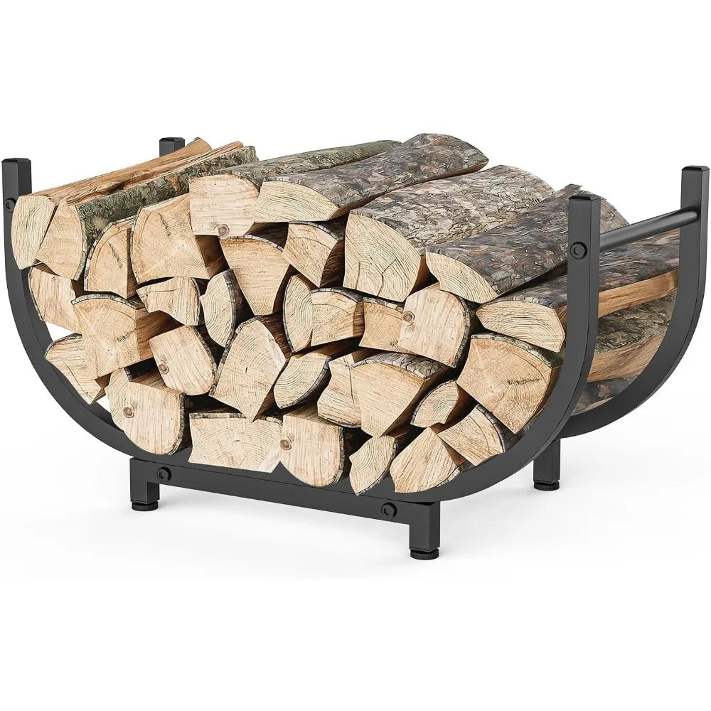 30" Firewood Rack, Outdoor, Rustproof Log Holder/Organizer