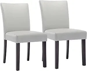 Watson And Whitely Upholstered Faux Leather Dining Chairs