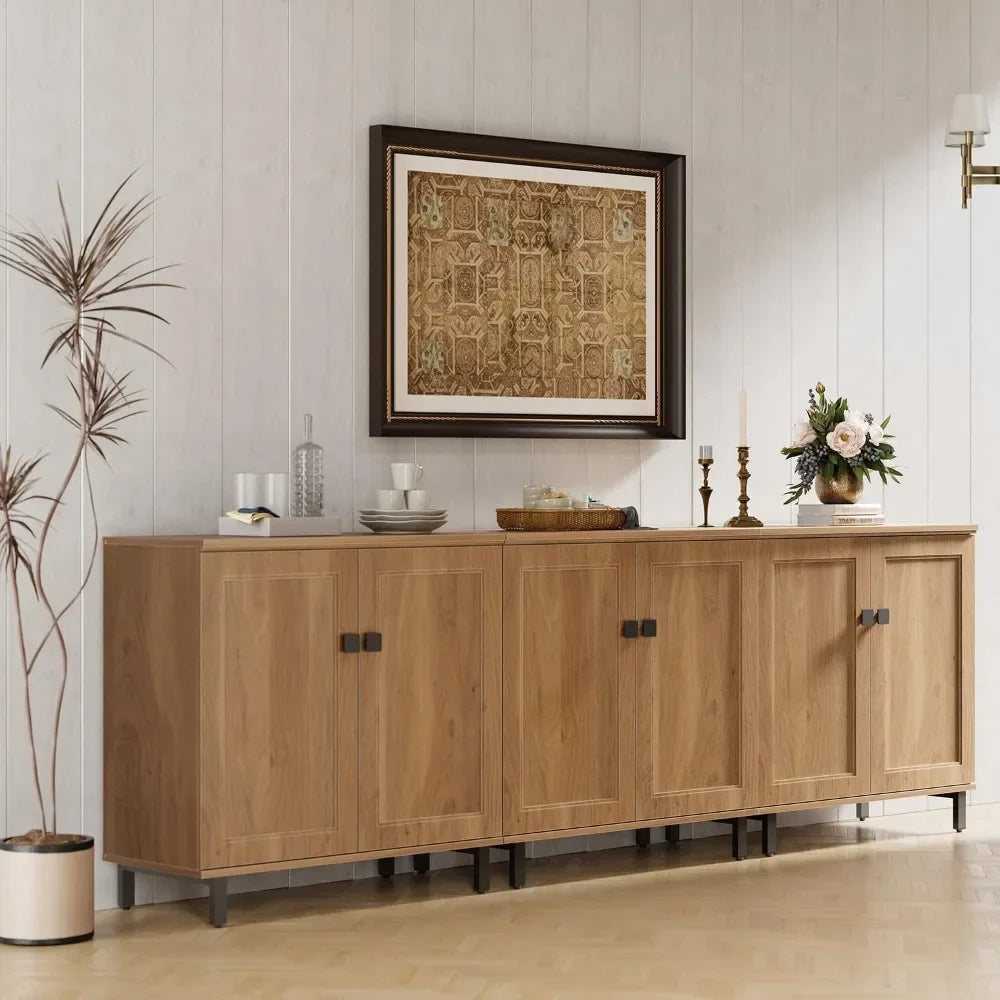 Buffet Sideboard Cabinet Farmhouse Modern 3 In 1 Storage
