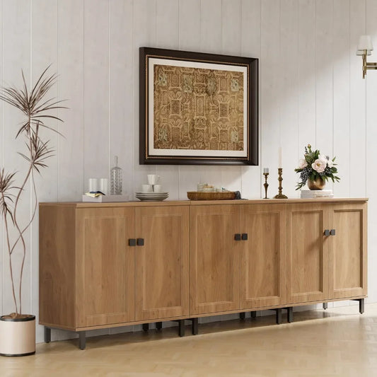 Buffet Sideboard Cabinet Farmhouse Modern 3 In 1 Storage