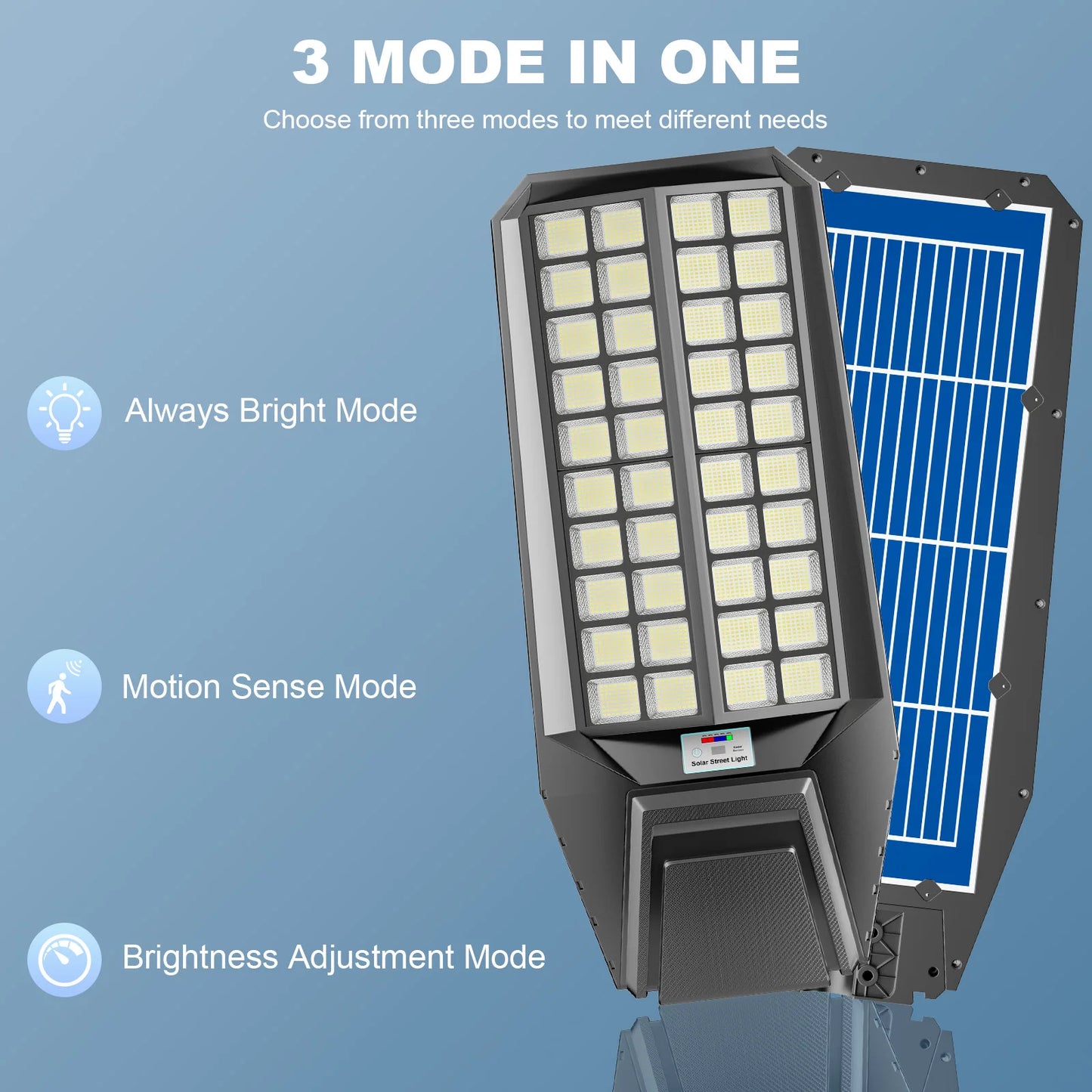 Outdoor Solar LED Light 8000W Garden Street Lamp With Motion