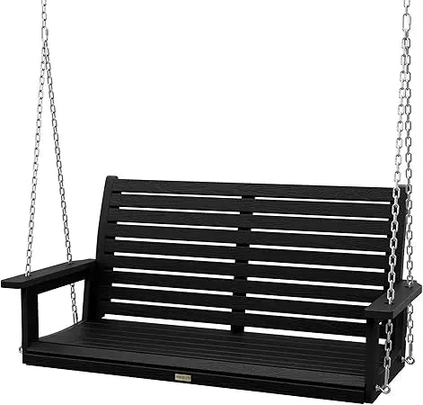 All-Weather Hanging Porch Swing Outdoor 2 Seat Patio Bench