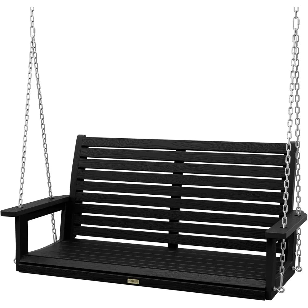 All-Weather Hanging Porch Swing Outdoor 2 Seat Patio Bench