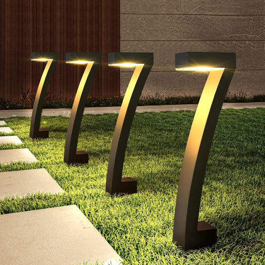 6 Pack Solar Pathway Lights Outdoor Garden Yard Auto On Off