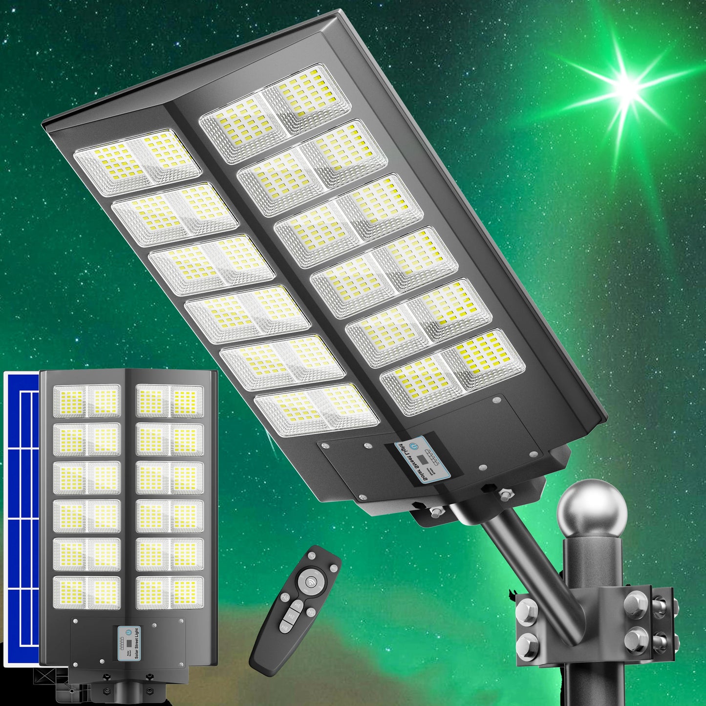 4800W Outdoor Solar Street Light Motion Sensor Remote IP65