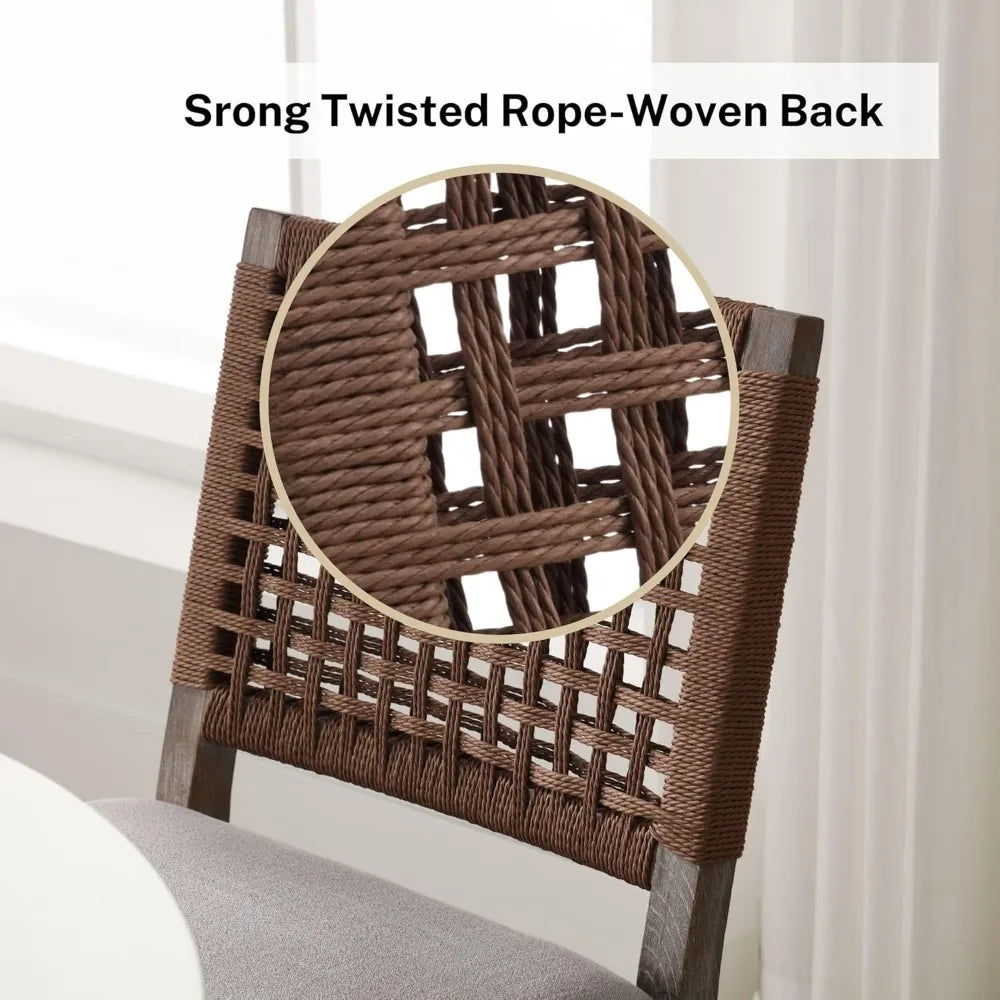 Mid Century Modern Dining Chairs Set Of 4 With Fabric