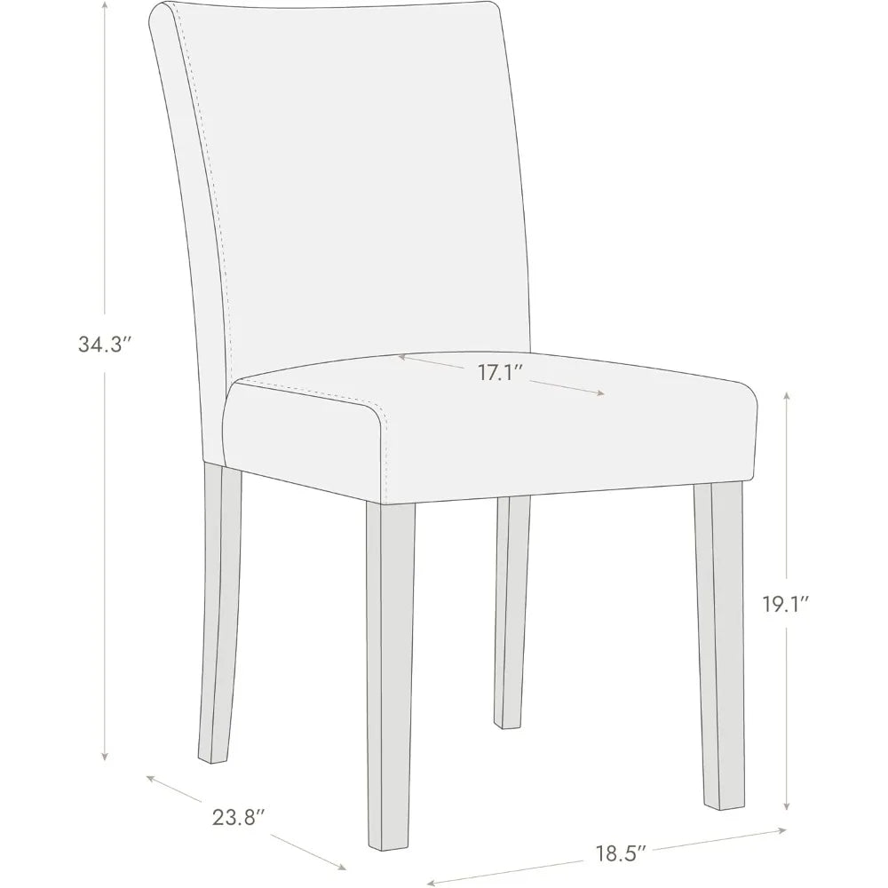 Watson And Whitely Upholstered Faux Leather Dining Chairs