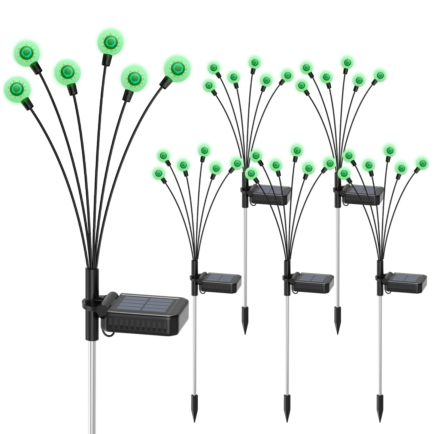 Solar Eyeball Lights Halloween Outdoor YardPack Purple Green