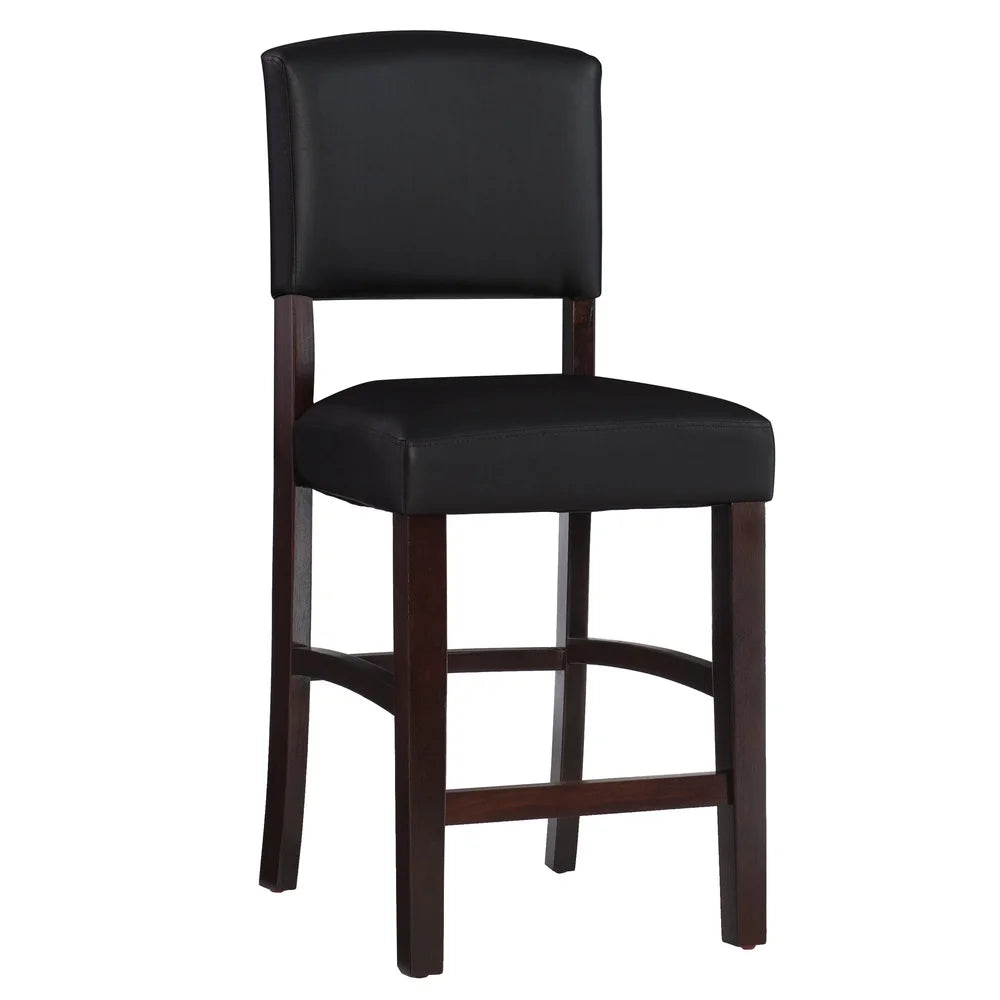 Elegant Indoor Counter Stool, with Padded Faux Leather Seats