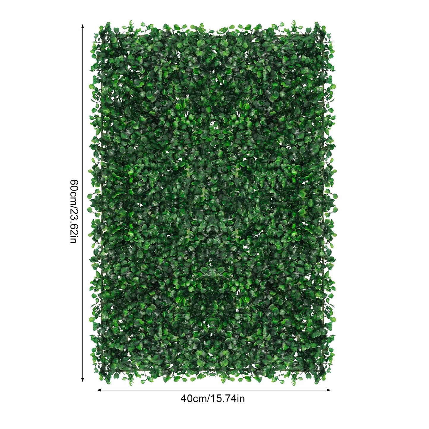 Artificial Grass Wall Hedge Panels 12 Pack 60x40cm Waterproof Decor