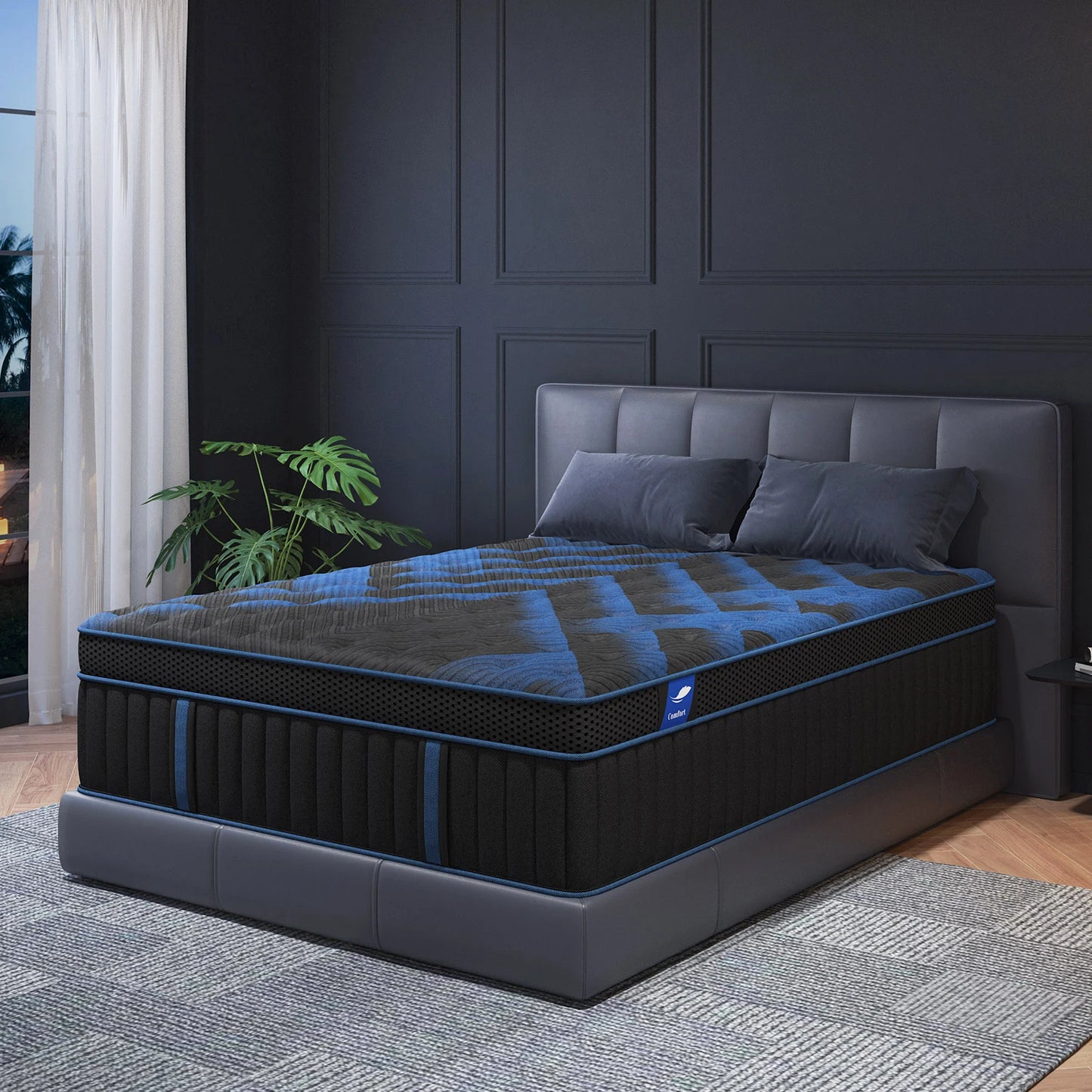 12" Gel Memory Foam Hybrid Pocket Spring Mattress Box