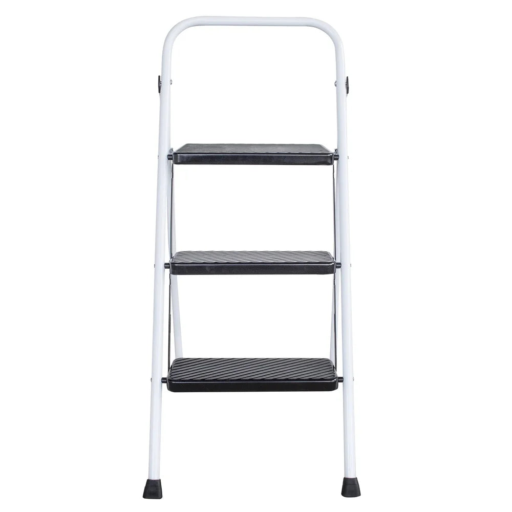 Three Step Folding Utility Ladder Non Slip For Home