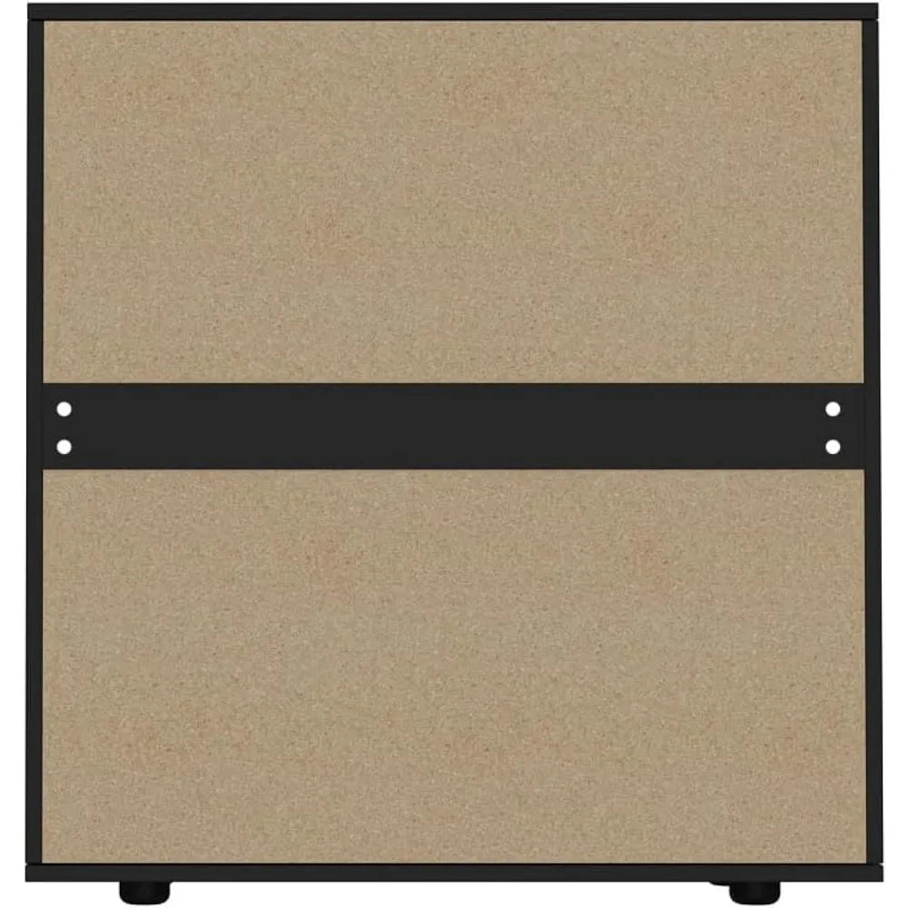 Modern Black Three Drawer Dresser For Bedroom Storage