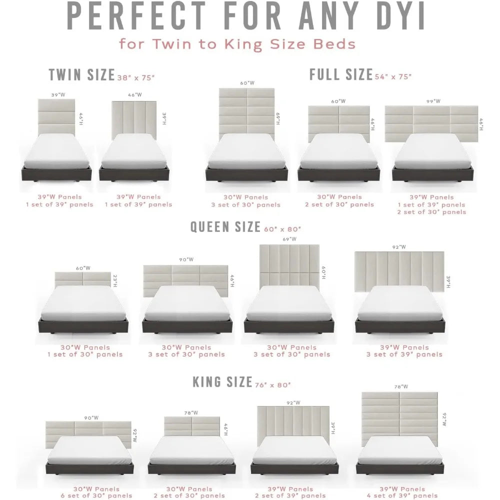 Vänt Upholstered Wall Panels 4 Pack With 24 Color Options