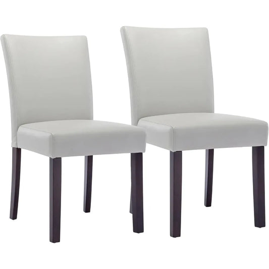 Watson And Whitely Upholstered Faux Leather Dining Chairs