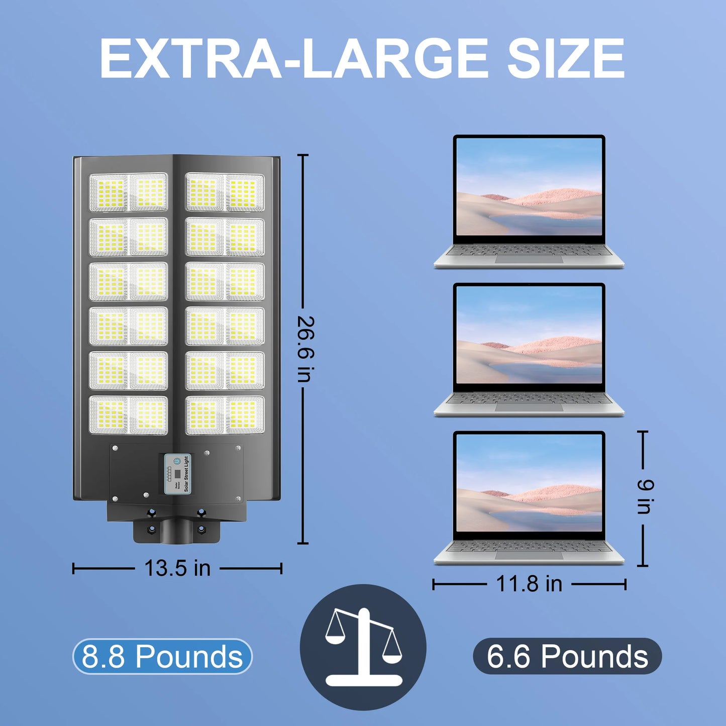 4800W Outdoor Solar Street Light Motion Sensor Remote IP65