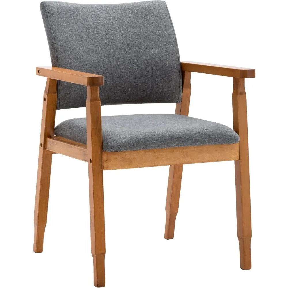 Mid Century Modern Dining Chairs Set Four Walnut Wood