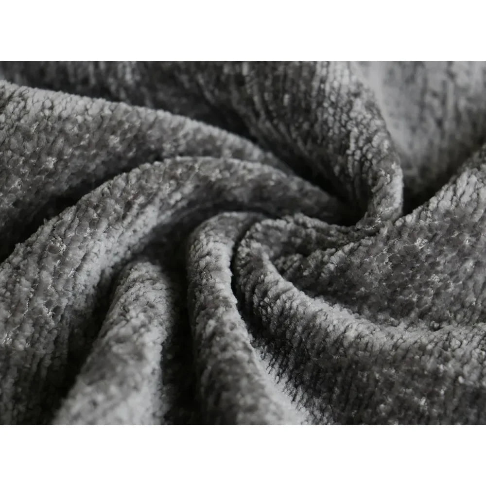 Grey U Shaped Sectional Sofa 111 Inch With Double Chaise