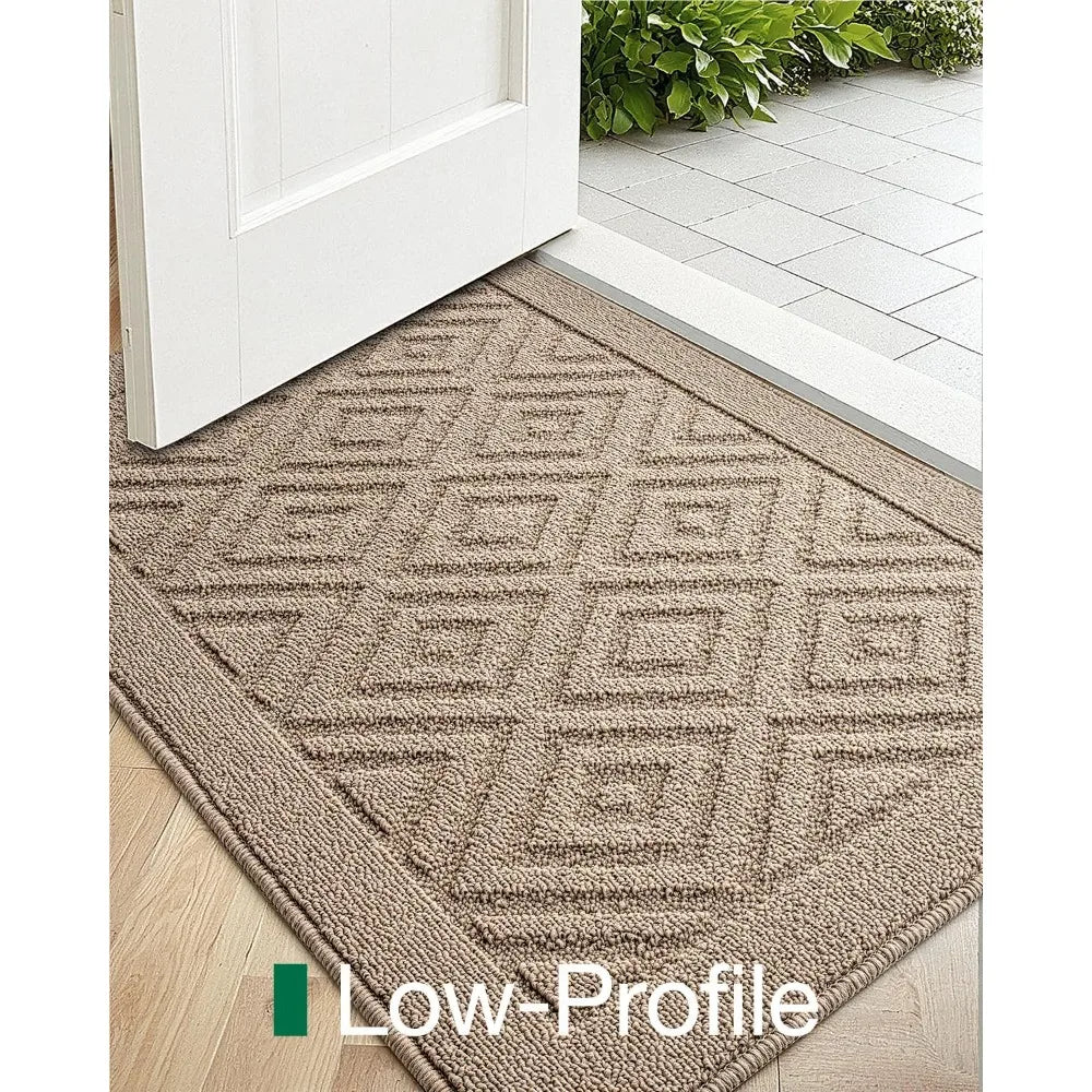 Absorbent Indoor Door Mat 36" x 60" Non-Slip,  Low Profile