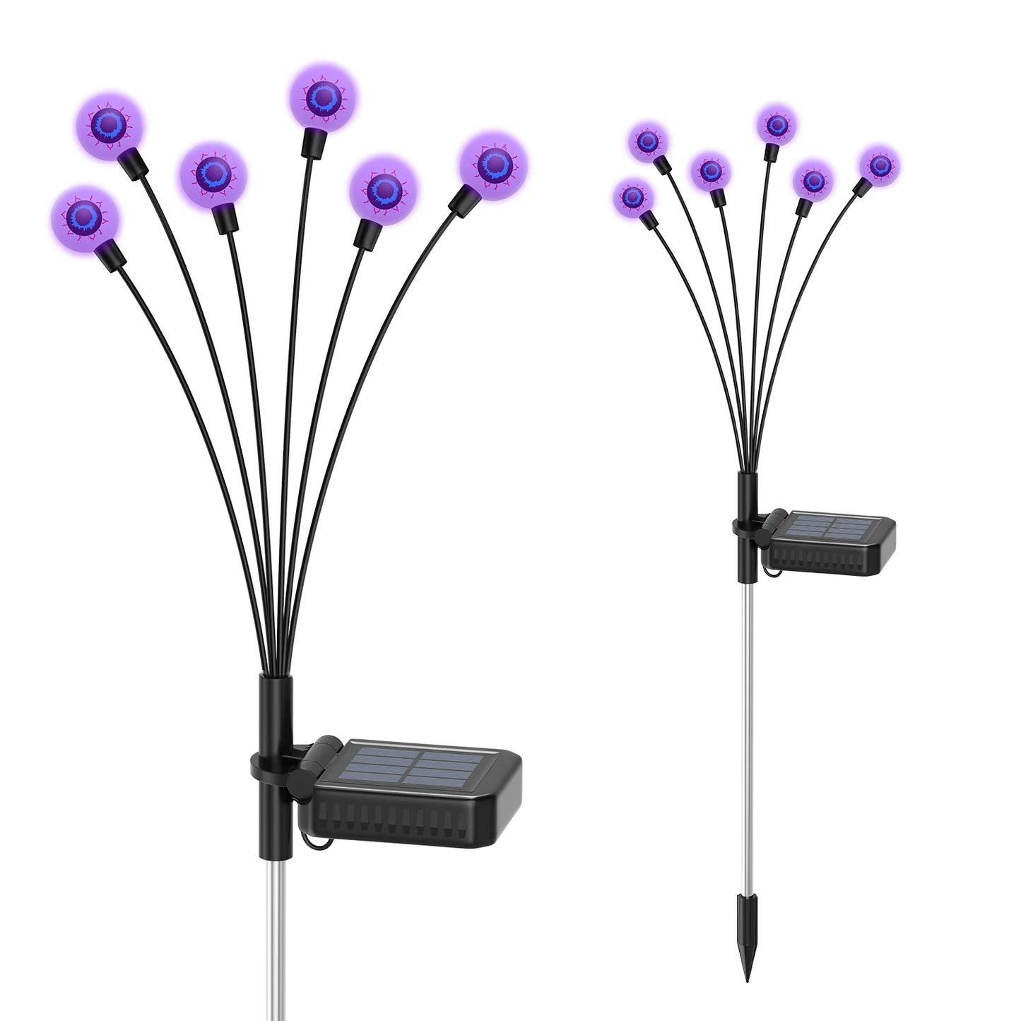 Solar Eyeball Lights Halloween Outdoor YardPack Purple Green