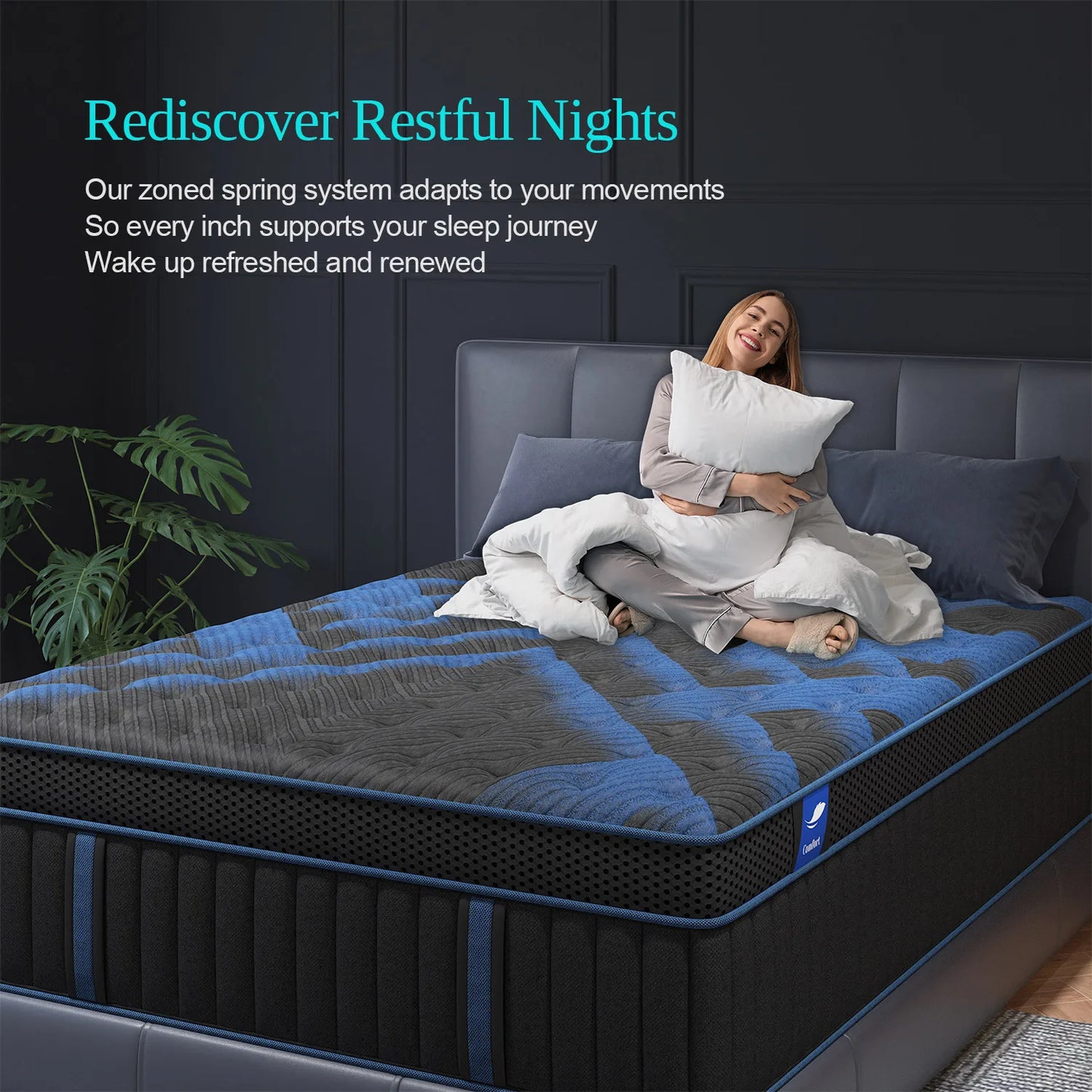 12" Gel Memory Foam Hybrid Pocket Spring Mattress Box