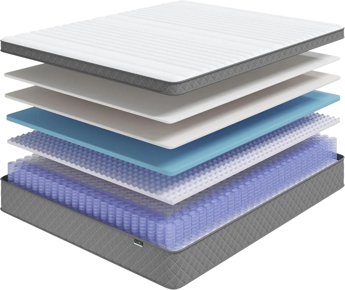 Full Queen Mattress Cooling Gel Memory Foam Pocket Spring