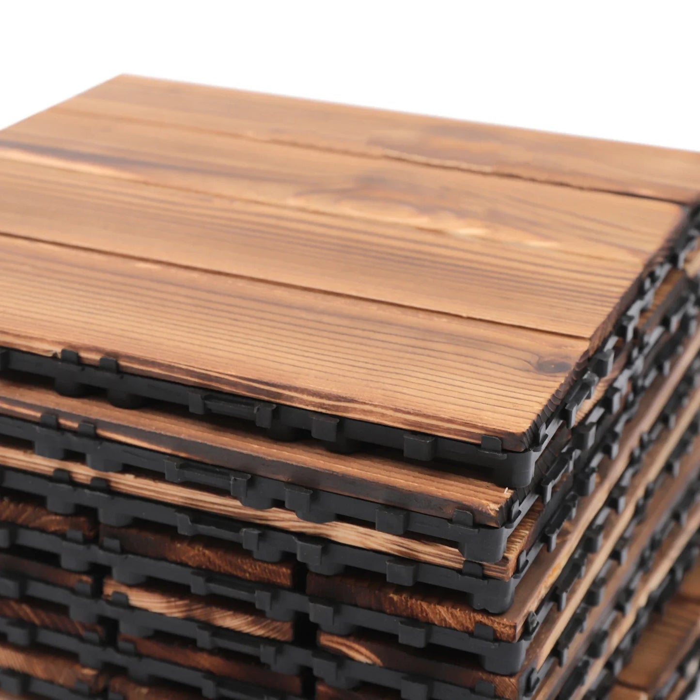 Interlocking Waterproof Outdoor Hardwood Flooring Tiles For Patio And Home