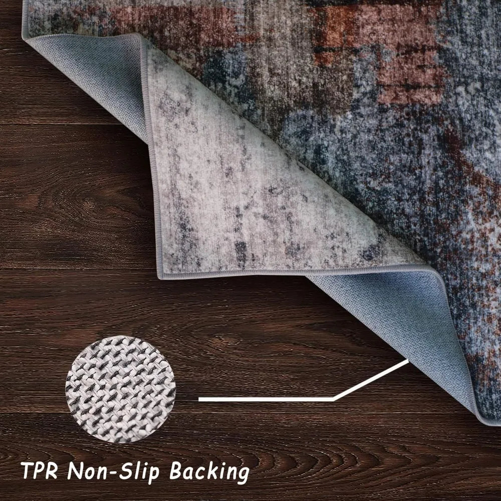 Ultra Soft Washable Area Rug 6x9 Non Slip Stain Resistant