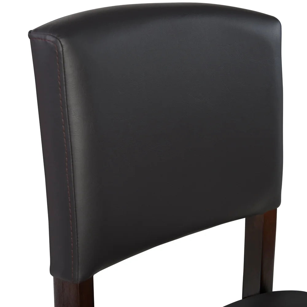 Elegant Indoor Counter Stool, with Padded Faux Leather Seats