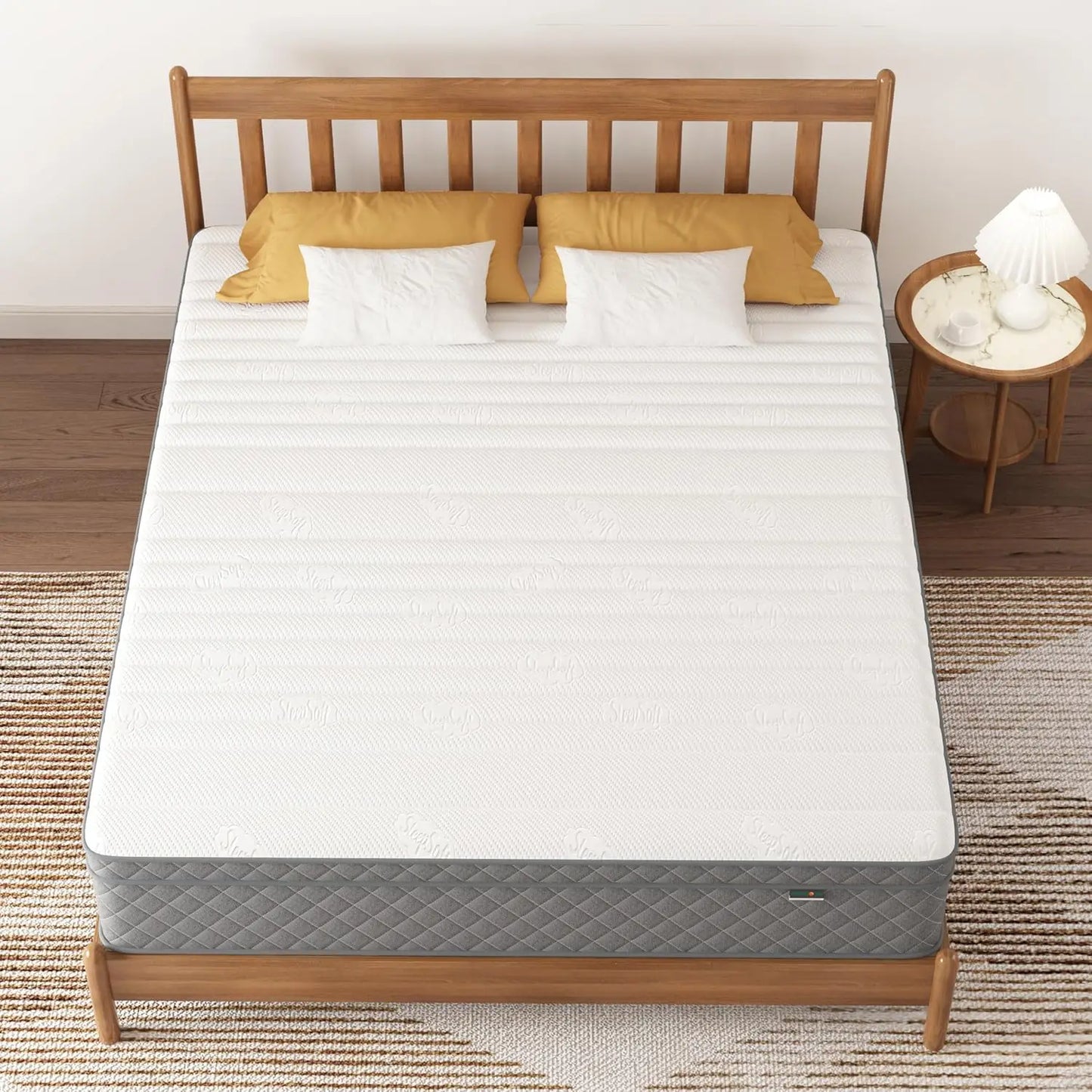 Full Queen Mattress Cooling Gel Memory Foam Pocket Spring