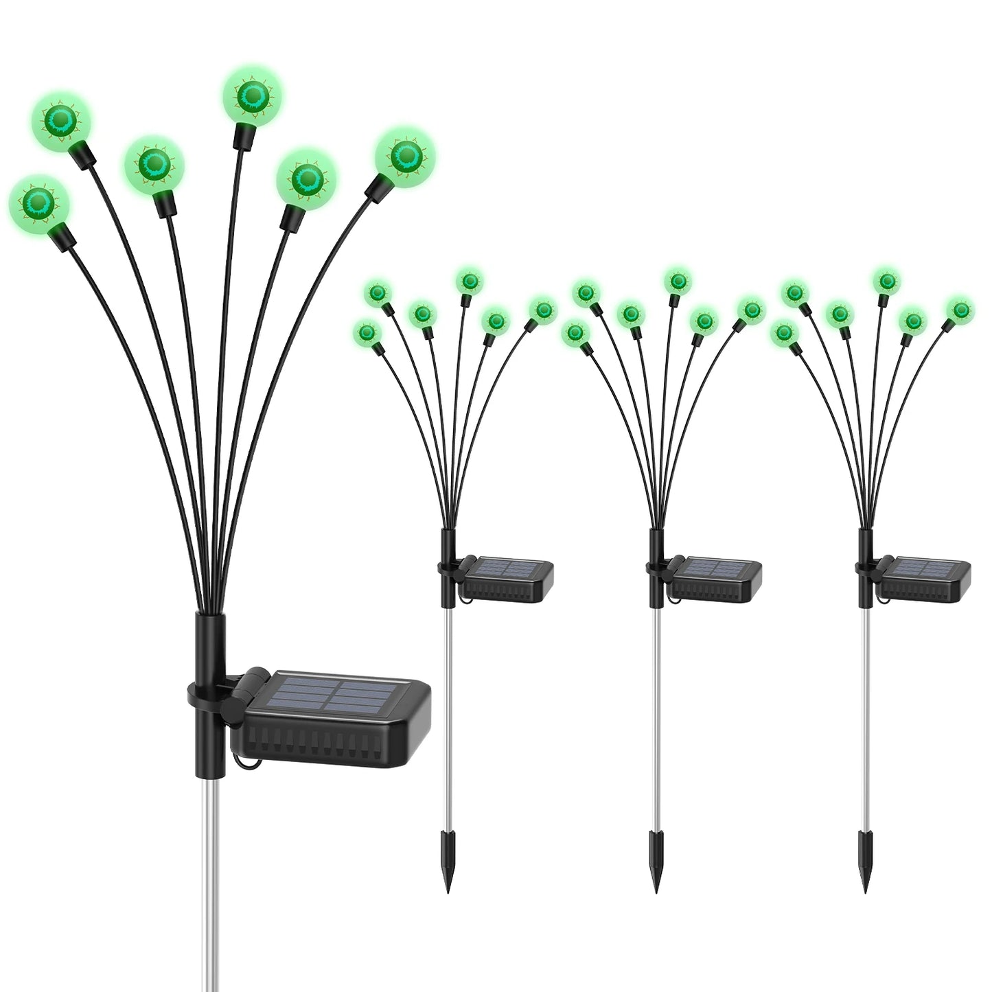 Solar Eyeball Lights Halloween Outdoor YardPack Purple Green